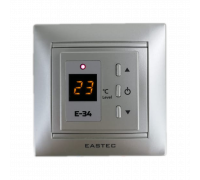 Терморегулятор для теплого пола EASTEC E-34 серебро