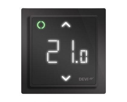 Терморегулятор Devireg Smart Black (черный), сенсорный
