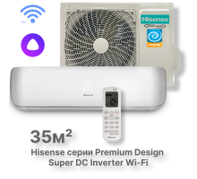 Кондиционер Hisense серии Premium DESIGN Super DC Inverter Wi-Fi AS-13UW4RVETG01