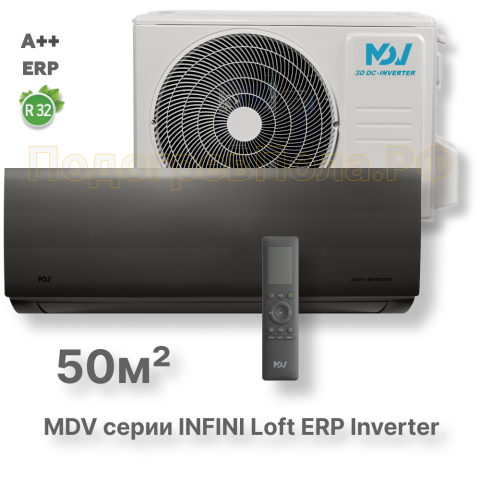 Инверторная сплит-система MDV серия INFINI Loft ERP Inverter MDSALF-18HRFN8 / MDOALF-18HFN8