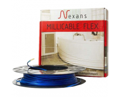 Кабель нагревательный тонкий двужильный Nexans Millicable Flex 15/1200