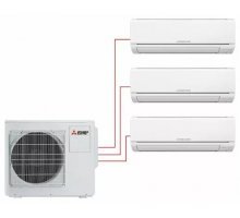 Мультисплит-система с тремя внутренними настенными блоками (по 25 кв.м) Mitsubishi Electric MXZ-3HJ50VA / MSZ-HJ25VAx3