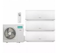 Мульти сплит-система с 3 внутренними блоками (25, 25 и 50 кв.м) Hisense AMW4-28U4SAC / AMS-18UR4SFADB65 + AMS-09UR4SVEDB65x2