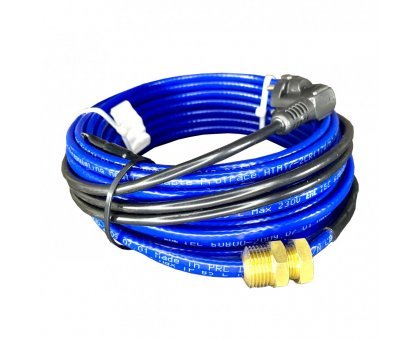 Греющий кабель для установки в трубу с сальниковым узлом - 6м