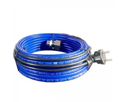 Греющий кабель для установки в трубу с сальниковым узлом - 12м