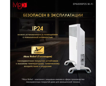 Конвектор электрический iVigo EPK4590P25 WI-FI (страница 3)