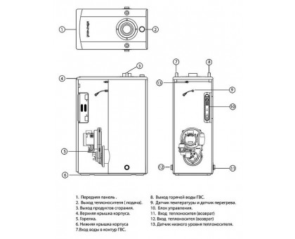 Дизельный котел Kiturami TURBO-30 (35 кВт)