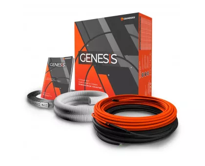 Двухжильный нагревательный кабель теплого пола Genesis 75,0 м. 1500 Вт. Двухжильный нагревательный кабель теплого пола Genesis 75,0 м. 1500 Вт.