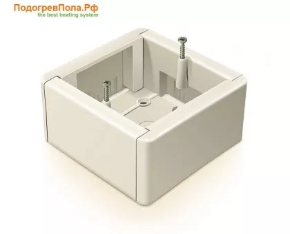 Коробка для наружного монтажа терморегулятора Коробка для наружного монтажа терморегулятора